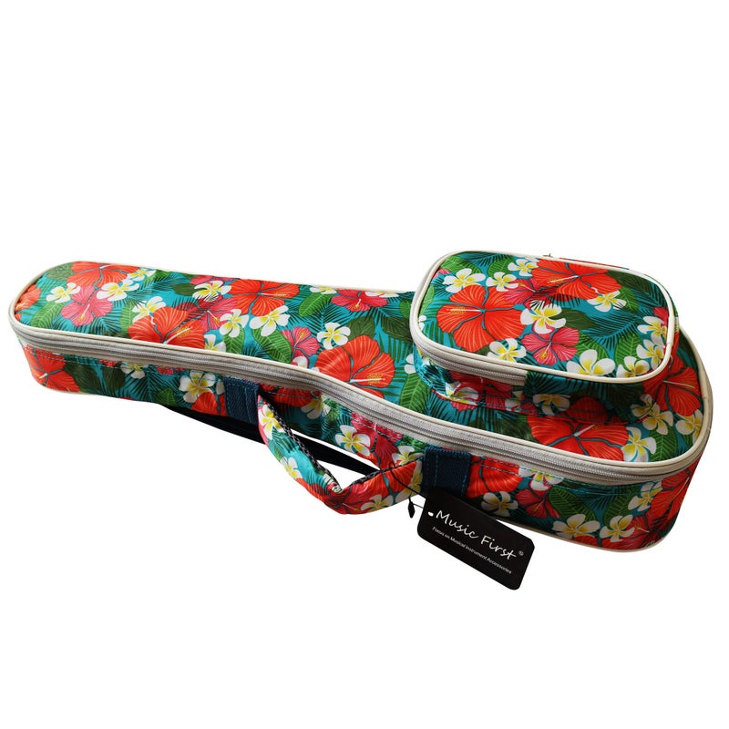 MUSIC FIRST Original Design Nylon Tropical Flower ukulele case ukulele bag ukulele cover, New Arrial! (Fit for 23~24 inch Concert Ukulele) - Image 3
